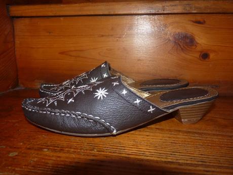 Mokasinove nazouvaky vel.36 hnede kozene, 36