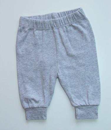 K460 bavlněné šedé tepláčky vel. 62, 62