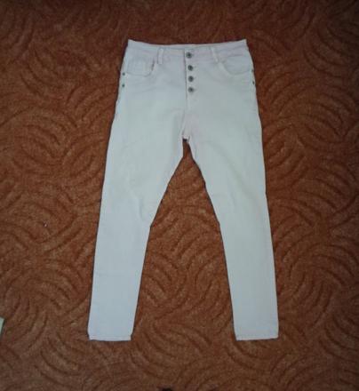 Růžové kalhoty rifle džíny, 38