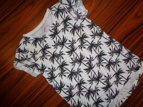 Bílé tričko s palmami 122/128, pepperts,122