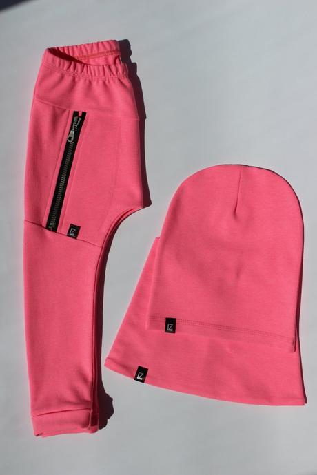 Baggy tepláky s kapsou na zip, 74 - 110