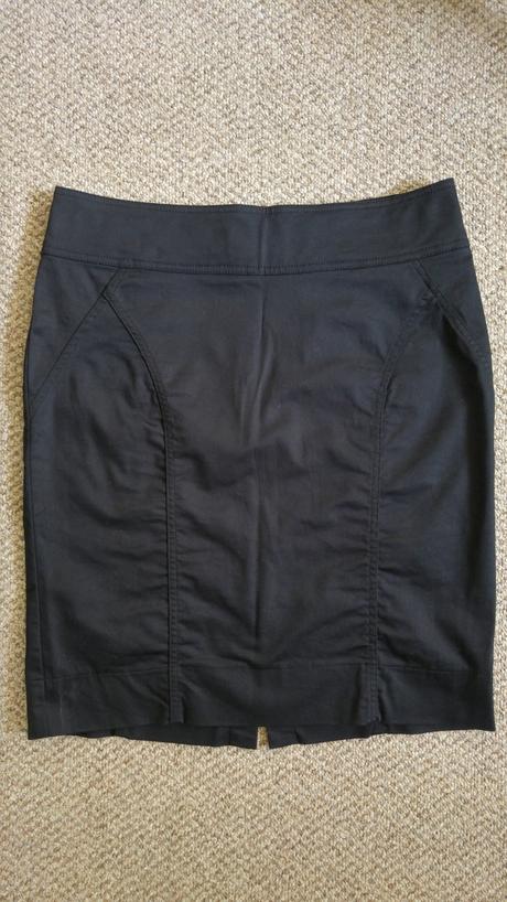 Cerna uzsi pohodlna sukne, h&m,l