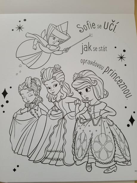 Omalovánka se samolepkami s motivy sofie i.,