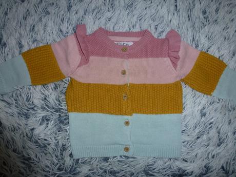 Pruhovaný svetr svetřík, f&f,68