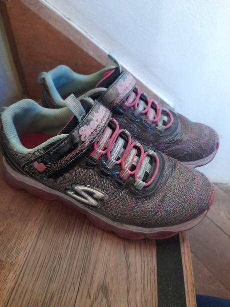 Boty sportovní skechers růžové značkové na holku, skechers,35