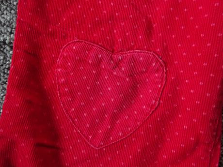 Manšestrové kalhoty červené, vel. 86/92, tu,86