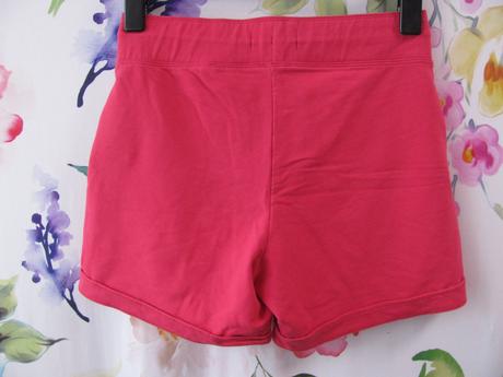Bavlněné malinovo červené šortky,teplákovina, tcm,38