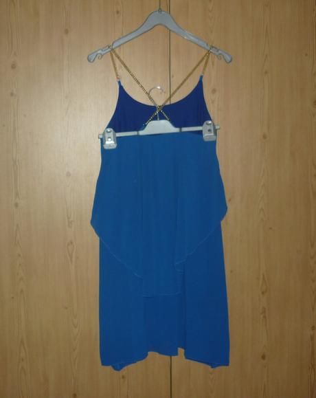 Modré šaty miss morena, s