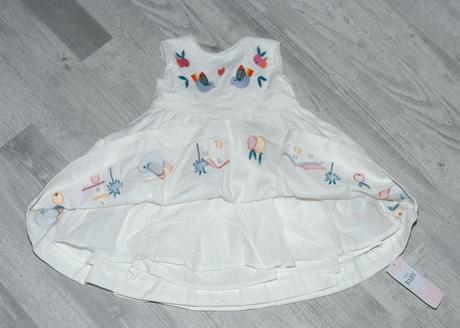 Bavlněné vyšívané šaty s podšívkou, marks & spencer,74