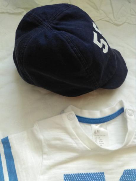 Letní set h&m (kšiltovka,tričko,šortky), vel.68/74, h&m,68