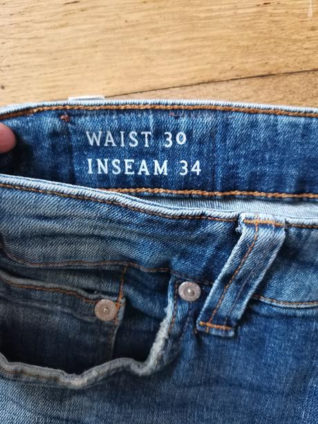 Pánské džíny skinny vel. 30 / 34 nové, l