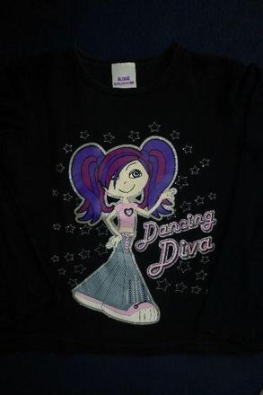 Triko s pruhlednymi rukavy, 116