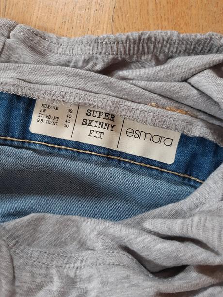 Těhotenské džíny vel 38, esmara,38