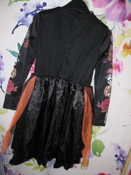 Karneval-dívčí šaty kostlivka halloween, 