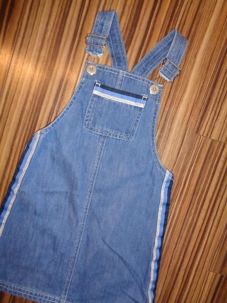 Luxusní riflové laclové šaty, kids club,110