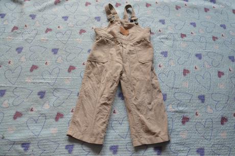 Slabé letní manšestrové kalhoty lacláče 86/92, 92