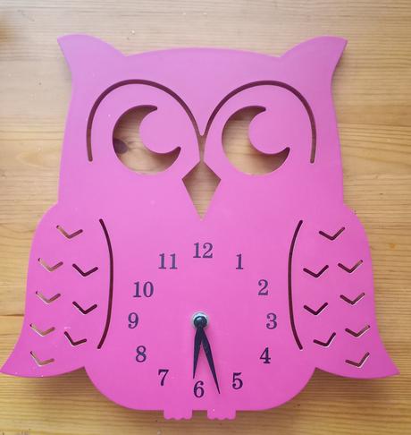Nástěnné hodiny sova,