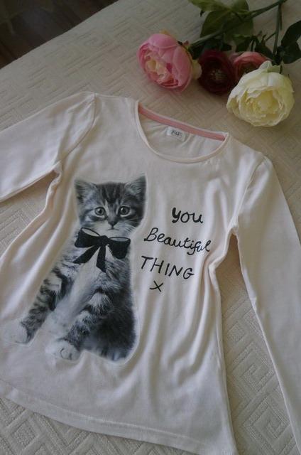 Tričko s kočičkou, f&f,122