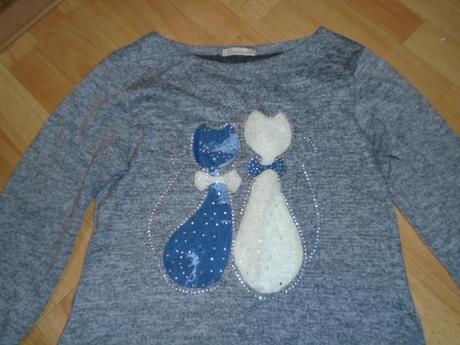 Šaty teplé kočka vel s/m, m / s