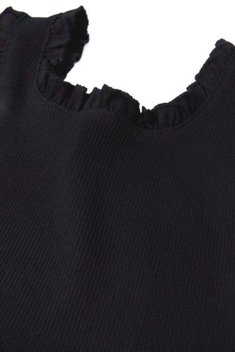 Zara žebrovaný top s volánky vel. 152, zara,152