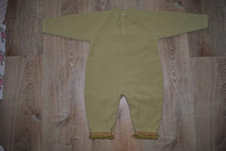 Zelený fleesový overal, 80