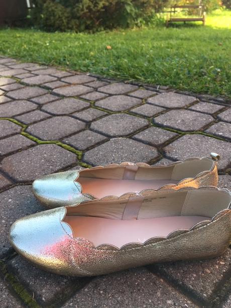 Zlaté balerínky střevíčky, next,39