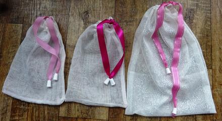 Pytlíky dárkové, na potraviny či skladování 3 ks,