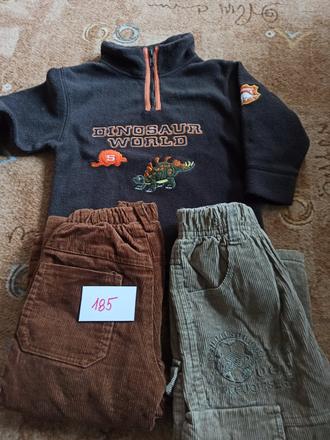 Podšité manžestráky a mikina, 86–98