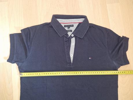 Tričko s límečkem tm. modré tommy hilfiger, tommy hilfiger,xl