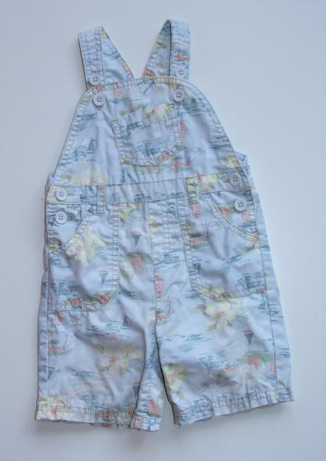 L7 plátěné kraťasy s laclem vel. 80, next,80