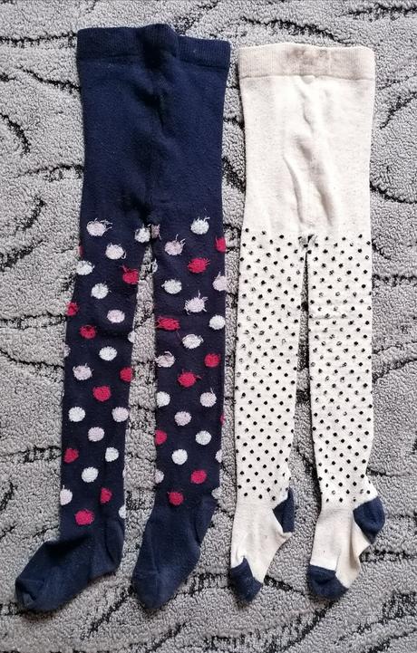 Punčocháče s puntíky vel 110 - 116, 110