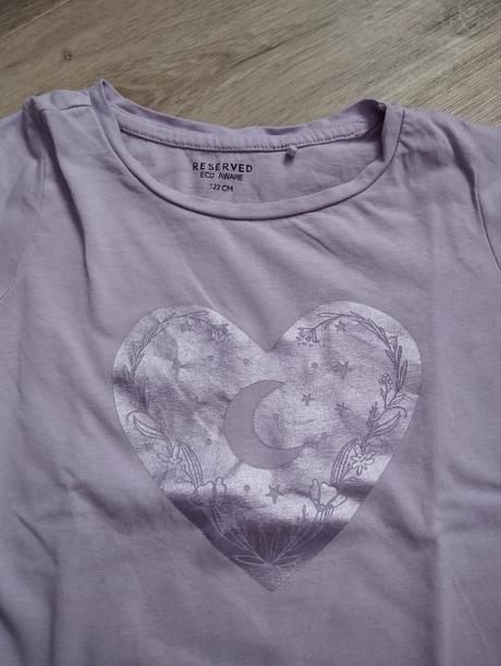 Lila triko, krátký rukáv, reserved,122
