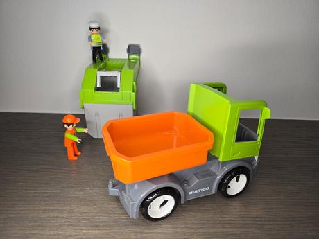 Igráčkovo popelářské auto, 2 nástavby, 2 panáčci, 