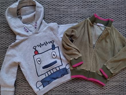 2 mikiny 4-5let, 110