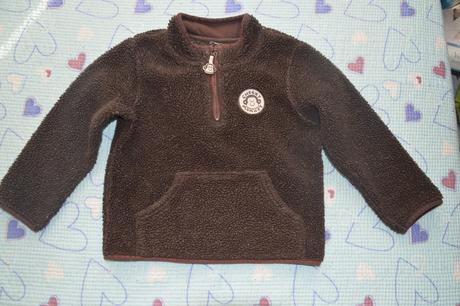 Huňatá mikinka s opičkami, debenhams,98