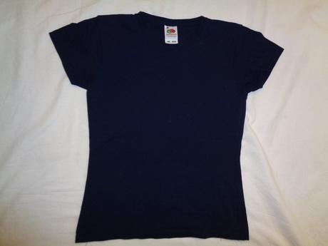 Tmavě modré bavlněné tričko, 152