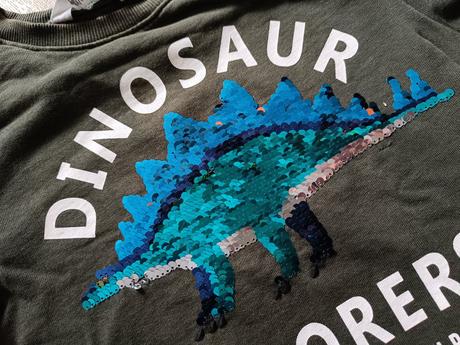 Mikina dinosaurus, h&m,128