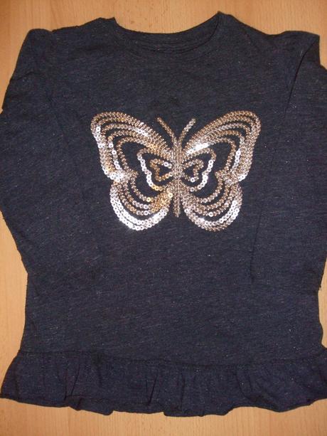 Tunika / tričko motýľ s lesklým vláknom, young dimension,98