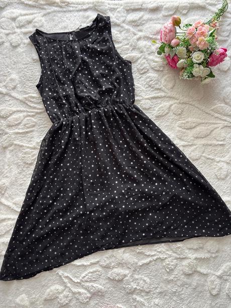 Ob/ šaty tylové s hvězdami- v.10/11 let, h&m,140
