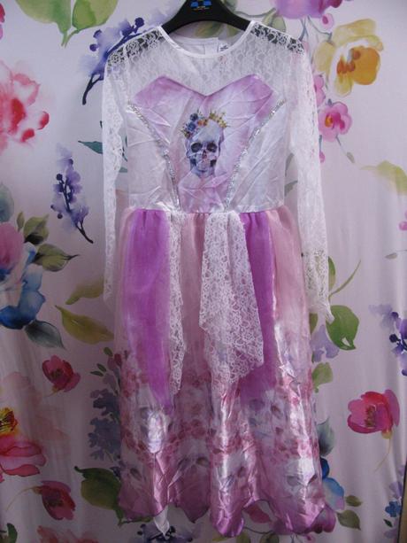 Karneval šaty princezna upírů, kostlivka hallowen, 