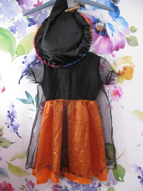 Karneval šaty a klobouk dýně halloween v.104/110, 