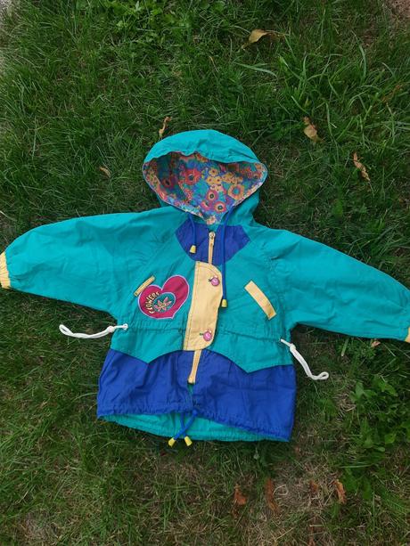 Dívčí bunda srdíčko, hodinky vel. 80 - 86, 80