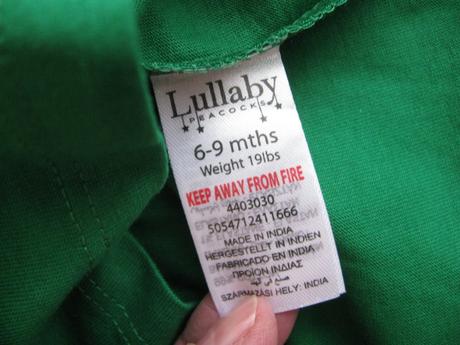 Krásné vánoční bavlněné zelené tričko, 74