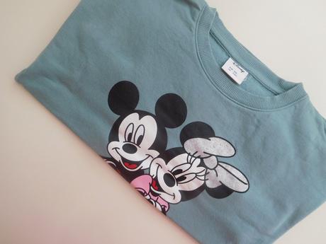 Mikina s minnie a mickeym vel. 134/140, lindex,134