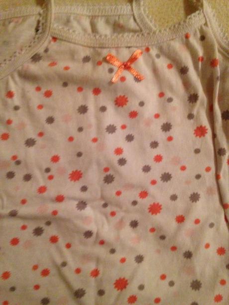 Dívčí tílko hvězdičky, mašlička, vertbaudet,74