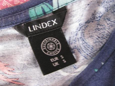 Letní tmavě modrá halenka s potiskem lindex, lindex,s