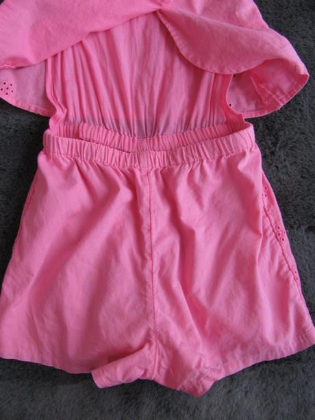 Letní plátěný kraťasový overal, f&f,110