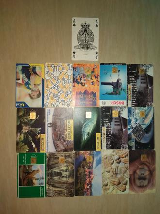 15 telefonních karet + 1, 