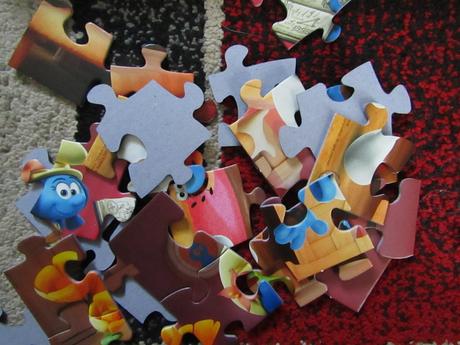 Dino-puzzle šmoulové -4+,