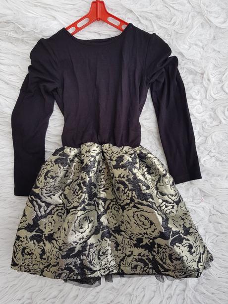 Slavnostni šaty s brokátovou sukní 6-7 let, reserved,122